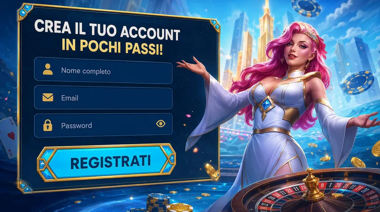 Registrazione su Casea Casino